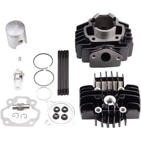 GOOFIT 40mm Cylinder Head Piston Ring Gasket Set Kit Replacement for PW50 QT50 PY50 MA50 Dirt Moto Bike 2 Stroke 43cc Scooter Pocket Bike Mini