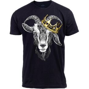G.O.A.T. | Greatest of All Time Champion Tee Shirt, Goat Fantasy Sports Champ Joke Humor T-Shirt for Men Women