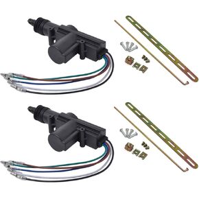 2 Pack Universal Car Auto Heavy Duty Power Door Lock Actuator Motor Professional 5 Wires DC 12V Auto Central Locking System Motor