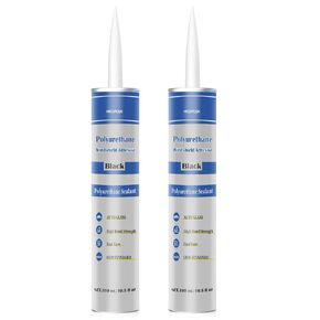 2 Pack Polyurethane Windshield Adhesive Sealant - High Bond Strength Auto Glass Sealant Windshield Sealant,10.5 fl oz,Black
