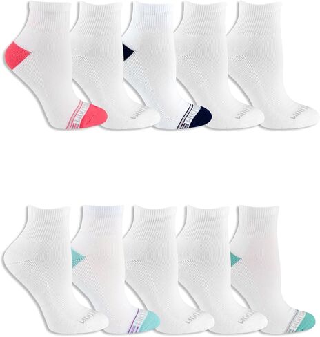 جوارب فروت أوف ذا لوم الرياضية للكاحل للنساء للاستخدام اليومي (عبوة من 10 قطع) in Kuwait