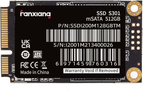 fanxiang S301 256GB mSATA SSD Mini SATA III 6Gb/s Internal Solid State Drive, 3D NAND, Compatible with Ultrabook Desktop PC Laptop in Kuwait