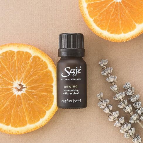 مزيج Saje Tranquility Diffuser، مزيج الزيوت العطرية العلاجية العطرية، طبيعي 100% (0.34 أونصة سائلة) in Saudi Arabia