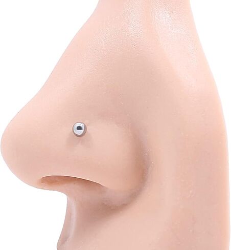 FANSING Nose Rings Surgical Steel Nose Studs L Shaped Nose Rings for Women Men Nostril Piercing Studs with Ball End in Saudi Arabia