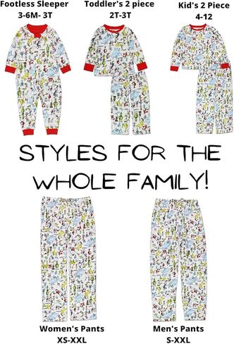 دكتور سيوس غرينش كات في القبعة وبيض أخضر وسروال نوم للرجال in Kuwait