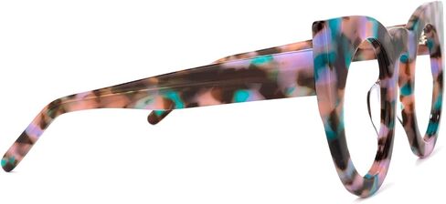Zeelool Vintage Oversized Thick Cat Eye Glasses Frame for Women Chic Blue Light Glasses Ophelia in Saudi Arabia
