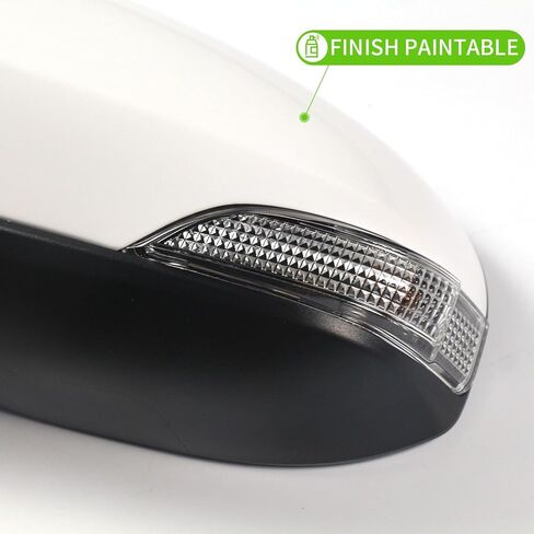 Side Mirror Car Door Mirror Fits for Toyota COROLLA 2014-2018 Right Passenger Side | Power Adjustable Glass | Heated Glass | Paint to Match |Replace Partslink TO1321295 | WHITE (RH) in Saudi Arabia