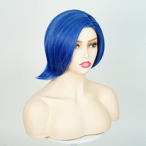 شعر مستعار نسائي قصير أخضر ساطع، زي لحفلات الهالوين (أخضر) in Kuwait