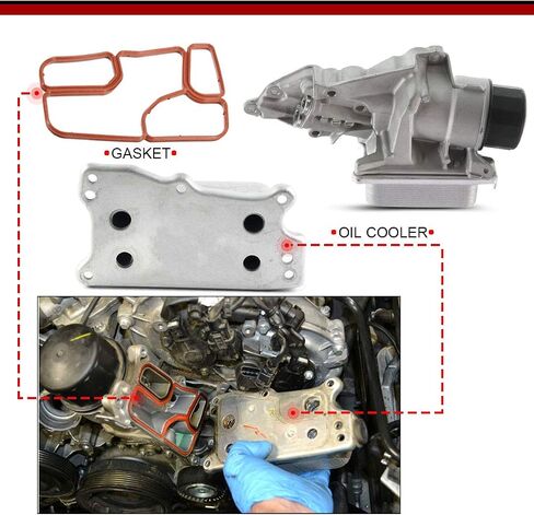 A-Premium مجموعة مبيت مرشح التدفق العالي استبدال لمرسيدس بنز W203 W219 C230 C350 CL550 CLS550 E550 ML350 R350 SLK280 2003-2015 in Saudi Arabia