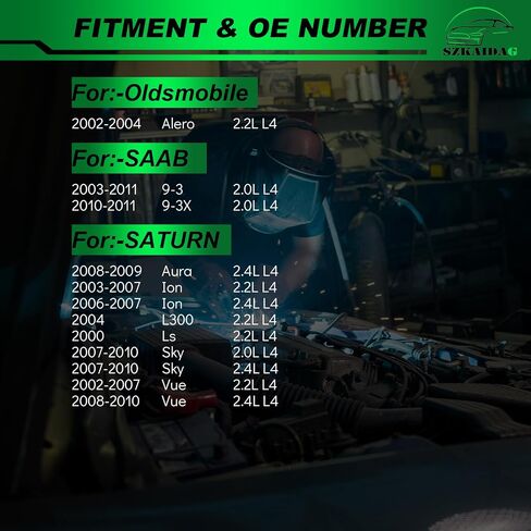 مجموعة شداد الحزام مع بكرة لـ: -Chevy Malibu 2004-2012 2.2L 2.4L Equinox 2010-2017 2.4L لـ: -GMC Terrain 2010-2014 2.4L لـ: -Buick Verano 2012-2017 2.4L OE # 38177 24430296 in Saudi Arabia