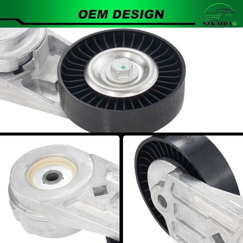 مجموعة شداد الحزام مع بكرة لـ: -Chevy Malibu 2004-2012 2.2L 2.4L Equinox 2010-2017 2.4L لـ: -GMC Terrain 2010-2014 2.4L لـ: -Buick Verano 2012-2017 2.4L OE # 38177 24430296 in Saudi Arabia