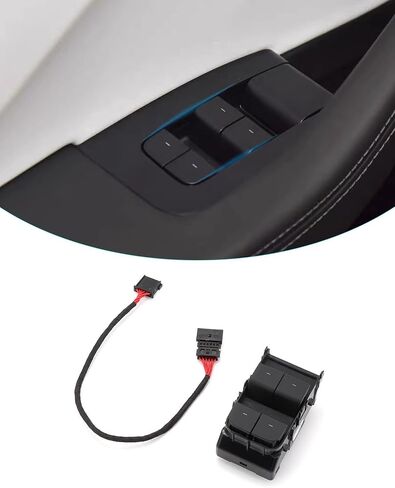 Model 3 Model y Window Switch, Driver Side Master Window Switch,Window Button Replacement Compatible with Tesla Model 3 and Model y, Replace for 1081037-01-C, 1081037-02-G (Glossy Black 1081037-01-C) in Kuwait