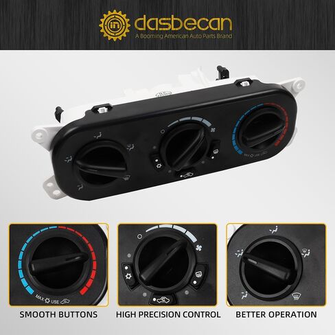 وحدة لوحة تبديل سخان تكييف الهواء من Dasbecan 55111840AE متوافقة مع 2007 2008 2009 2010 Jeep Wrangler JK، لوحة تبديل وحدة التحكم في المناخ لتكييف الهواء تحل محل 55111840AB، 55111840AD in Saudi Arabia