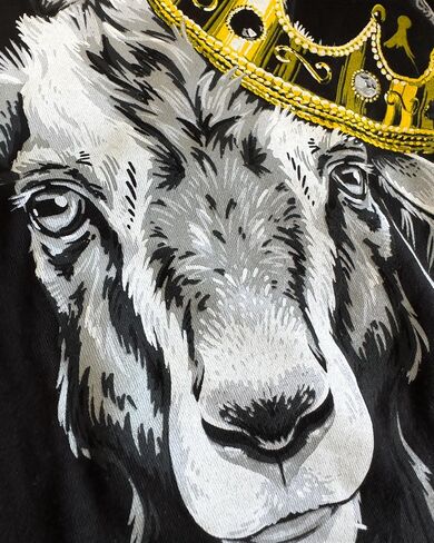 G.O.A.T. | Greatest of All Time Champion Tee Shirt, Goat Fantasy Sports Champ Joke Humor T-Shirt for Men Women in Saudi Arabia
