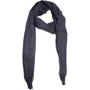 Unisex Scarf Soft Plain Solid Colors Cashmere Feel Luxurious Scarfs Girl Boy Winter Scarf Holiday Cozy Shawl. (Navy.)
