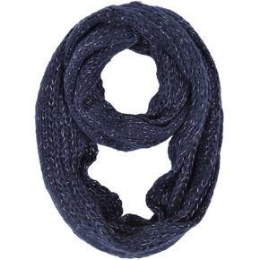 TrendsBlue Premium Winter Glitter Knit Infinity Loop Circle Scarf