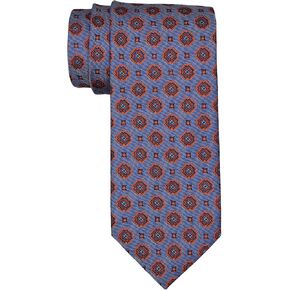 Canali Blue Orange Medallion Tie