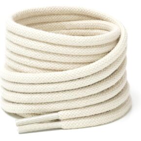 Handshop 2 pairs round cotton shoe laces for sneakers, 4 mm anti-slip round laces for athletic shoes, boots in Saudi Arabia