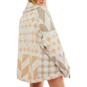 Womens Knit Cardigan Sweater Button Down Oversized Sweaters Y2k Graphic Shawl Collar Fall Cardigans Coats