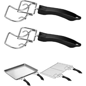 Air Fryer Convection Toaster Oven Tray Extractor, Grills Extractor, Grills Clip, Oven Clip, Oven Food Clip, Oven Tray Handle, Scald Resistant Clip, Common to Trays and Grills, Used to Quickly Remove Trays and Grills From the Oven