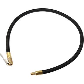 X AUTOHAUX Copper Nylon 60cm 24" Tire Valve Connect Pipe Air Chuck Inflator Compressor Pump Extension Hose for Car Motorbike Bike Quick Connect