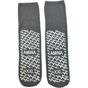 جوارب أمينا غير قابلة للانزلاق للنساء والرجال، 3 أزواج من جوارب المستشفى غير القابلة للانزلاق، جوارب آمنة لكبار السن، والتعافي in Kuwait