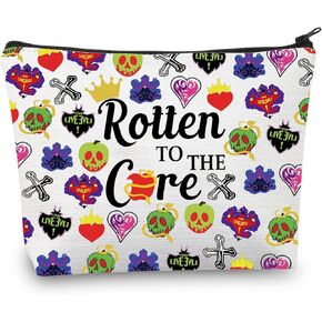 BDPWSS Descendants Makeup Bag Descendants Fans Gift Rotten To The Core Zipper Pouch Evil Queen Fans Gift Villain Lover Gift (Rotten to Core)