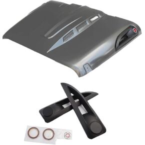 OMU ZGAUTO The Avenger Style Hood Vents Fits for 2007-2017 Jeep Wrangler JK JKU Unlimited Rubicon Avenger Style Hood