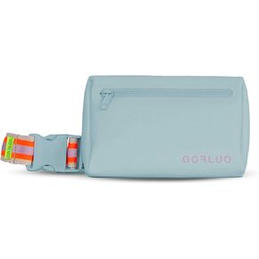 Harper 2.0 Waterproof Waiste Pack Bag - Sky Blue Reflective Fanny Pack - Versatile Hip or Shoulder Bag with Reflective-Fluo Strap - Velcro-Free