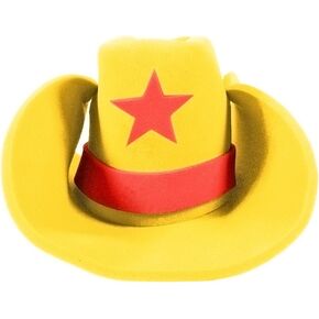 Funny Party Hats Cowboy Hat, One Size, 19 inches, am328, Foam, Oversize Costume Headwear, Unisex, for Teens and Adults, Halloween and Birthday Party Accessory
