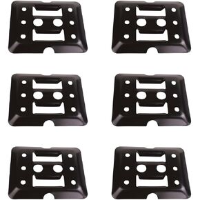 DC Cargo E Track Single Slot Tie-Downs | 4 Pack | Mini Powder-Coated Steel Anchor for E Track Ratchet/Cam Straps | Motorcycles, Cargo, Bikes in Trailers, Pickups, Vans, Trucks | E Track Accessories