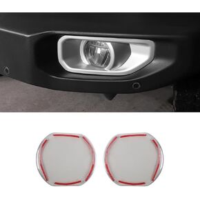 Smoked Headlight Cover, Front Head Light Lamp Trim Guard Compatible with Jeep Wrangler JL & Gladiator JT 2018-2023, Smoked Black
