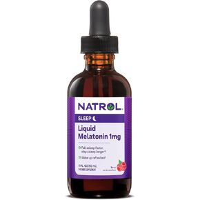 Natrol Sleep Liquid Melatonin 1mg, Liquid Sleep Aid for Adults, Berry-Flavored Nighttime Sleep Aid, 2 Fl Oz, 15 Servings