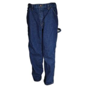 MAGID FRID600-36U A.R.C. 100% Cotton Indura Denim Unhemmed Jeans, Carpenter Style, 36", Blue