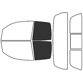 Rvinyl Window Tint Kit Compatible with Toyota Tundra 2007-2021 (2 Door Double Cab) - Front Precut Kit - 20%