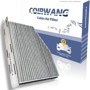CF10373 Cabin air filter w/Activated carbon ; Compatible with VW Beetle, Caddy III, CC, Tiguan, EOS, Golf, GTI, Jetta, Passat, R32, Rabbit, Audi A3, A3 Quattro, Q3, TT Quattro 1k0 819 644b