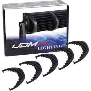 iJDMTOY 5-Piece Rubber Isolators Noise Vibration Dampener Silencers Compatible with Most 20 30 40 42 50 52 Inches Double-Row LED Light Bar (Compatible w/ 14pc Heat Sinks)