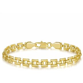 Gold Bracelet 14k Gold Bracelets for Women & Men Gold Bracelets for Women Non Tarnish Womens Gold Bracelets Jewelry Gifts 6.5'' 7'' 7.5'' 8'' 9''