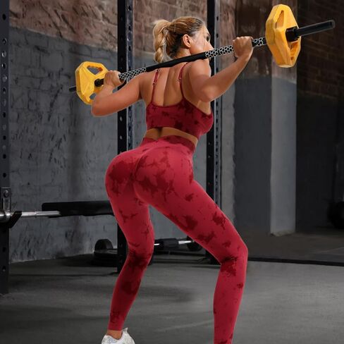 Workout Leggings for Women-Seamless Butt Scrunch High Waist Print Gym Yoga Pants in Saudi Arabia