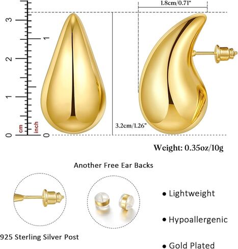 KissYan قلادة من الأحجار الكريمة مطرزة، أقراط ذهبية مكتنزة in Kuwait