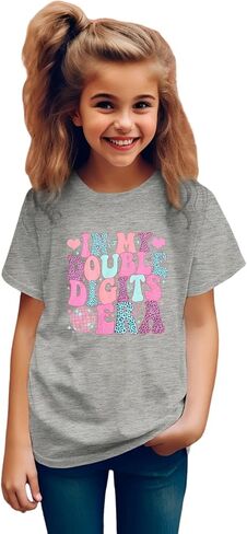 in My Double Digits Era Birthday Girl Shirt 10 Year Old Birthday Tshirt 10th Birthday Outfit Ten Bday Party Tee Top in Kuwait