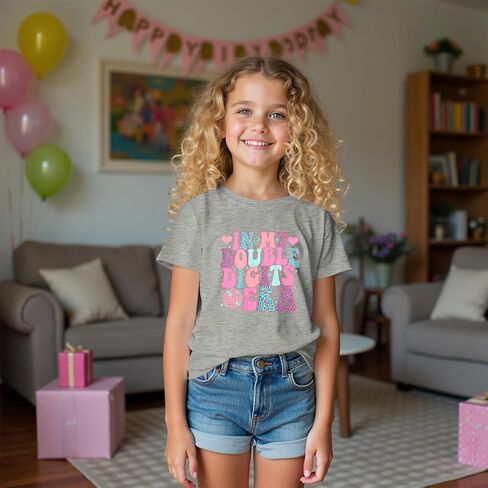 in My Double Digits Era Birthday Girl Shirt 10 Year Old Birthday Tshirt 10th Birthday Outfit Ten Bday Party Tee Top in Kuwait