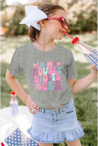 in My Double Digits Era Birthday Girl Shirt 10 Year Old Birthday Tshirt 10th Birthday Outfit Ten Bday Party Tee Top in Kuwait