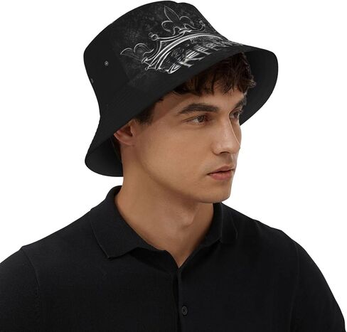 King Bucket Hat Mens Fisherman Hat King Sun Hats Cool Caps for Women Men Outdoor in Kuwait