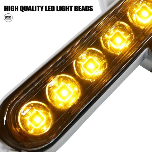 Pacewalker Muscle Rear View Mirrors with LED Turn Signals Light for H-arley Davidson VROD V-Rod VRSCF Black in Kuwait