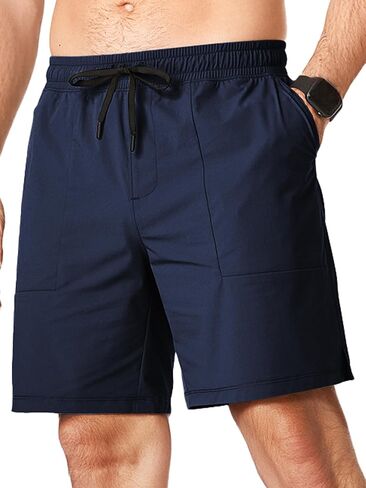 JMIERR Men's Shorts Running Athletic Shorts Waterproof Quick Dry 7" Gym Workout Breathable Shorts in Saudi Arabia