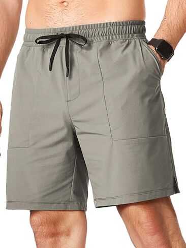 JMIERR Men's Shorts Running Athletic Shorts Waterproof Quick Dry 7" Gym Workout Breathable Shorts in Saudi Arabia