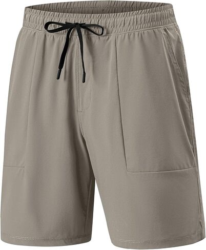 JMIERR Men's Shorts Running Athletic Shorts Waterproof Quick Dry 7" Gym Workout Breathable Shorts in Saudi Arabia