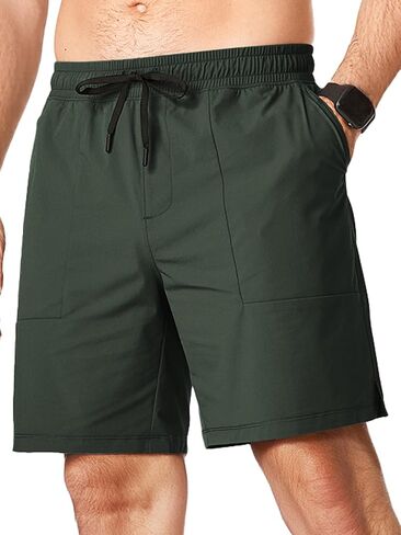 JMIERR Men's Shorts Running Athletic Shorts Waterproof Quick Dry 7" Gym Workout Breathable Shorts in Kuwait