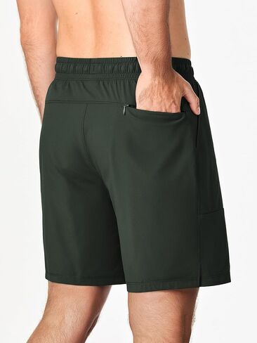 JMIERR Men's Shorts Running Athletic Shorts Waterproof Quick Dry 7" Gym Workout Breathable Shorts in Kuwait